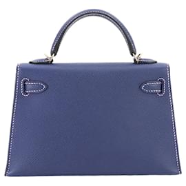 Hermès-Hermes Mini Kelly 2 2way Hand Shoulder Bag-Blue,Purple