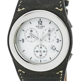 Hermès-Hermes Harnais Chronograph Steel Quartz Watch-Other