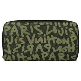 Louis Vuitton-LOUIS VUITTON Monogram Graffiti Zippy Wallet Pink M93710 LV Auth MY064-Pink,Monogram