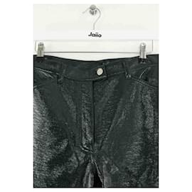 Courreges-Straight cotton pants-Green