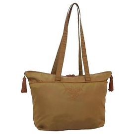 PRADA Borsa Tote Nylon Marrone Auth yb765 Marrone