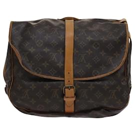 Louis Vuitton-LOUIS VUITTON Monogram Saumur 35 Shoulder Bag M42254 LV Auth BD228-Monogram