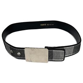 Cinto de couro vintage Givenchy Cinza