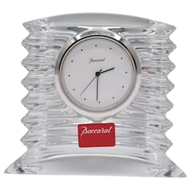 Baccarat-Baccarat Quartz Clock Paper Weight Crystal Glass Clear Auth am7757-Other