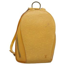 LOUIS VUITTON Epi Mabillon Rucksack Gelb M52239 LV Auth MY025 Gelb