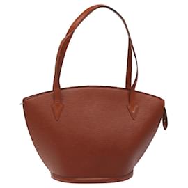 Louis Vuitton-LOUIS VUITTON Epi Saint Jacques Shopping Shoulder Bag Brown M52263 Auth ep7710-Brown