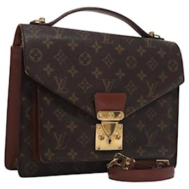 Louis Vuitton-LOUIS VUITTON Monogram Monceau 28 Hand Bag M51185 LV Auth 115146-Monogram
