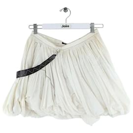 Louis Vuitton-Cotton mini skirt-White