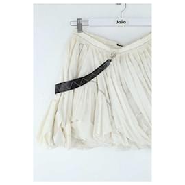 Louis Vuitton-Cotton mini skirt-White