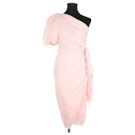 Giambattista Valli Vestido de seda rosa Rosa