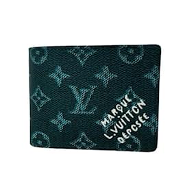 Louis Vuitton-Louis Vuitton Green Bi-Fold Wallet-Green