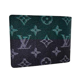 Louis Vuitton-Louis Vuitton Green Bi-Fold Wallet-Green