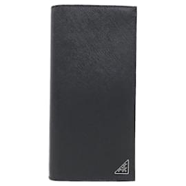 Prada-Prada Saffiano Long Wallet-Black