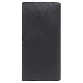 Prada-Prada Saffiano Long Wallet-Black