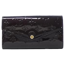 Louis Vuitton-Louis Vuitton Vernis Portefeuille Sarah M90152 Wallet-Dark red