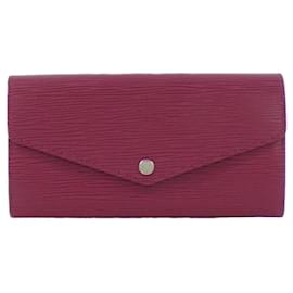 Louis Vuitton-Louis Vuitton Epi Portefeuille Sarah M60580 Wallet-Fuschia