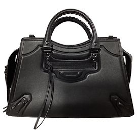 Balenciaga Small Neo Classic City Tote in Black Leather  Black