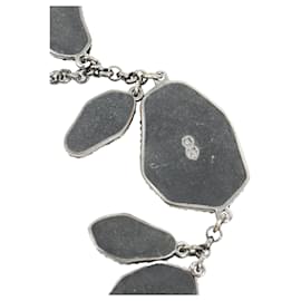 Swarovski-Bracelet en métal gris orné de cristaux Swarovski en strass-Gris