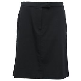 Ann Demeulemeester High-Rise Mini Skirt in Black Wool Black