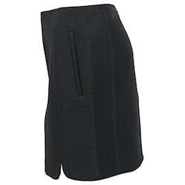 Balenciaga- Balenciaga Crinkled-Texture Mini Skirt in Black Silk-Black