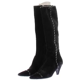 Prada-PRADA Boots T.EU 38 Suede-Black