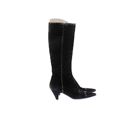 Prada-PRADA Boots T.EU 38 Suede-Black