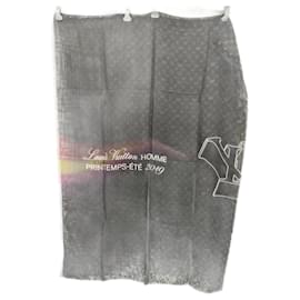 Louis Vuitton-LOUIS VUITTON Cachecóis e lenços de bolso T. Cashmere-Preto