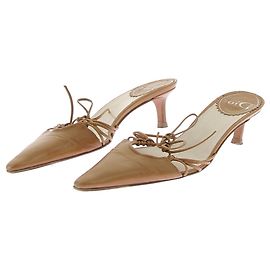Mules e tamancos DIOR T.EU 36 Couro Marrom