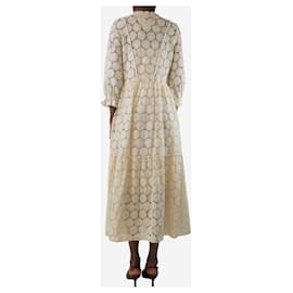 Autre Marque-Cream Suenos lace maxi dress - size UK 6-Cream