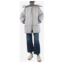 Fabiana Filippi Grey puffer jacket - size UK 6 Grey
