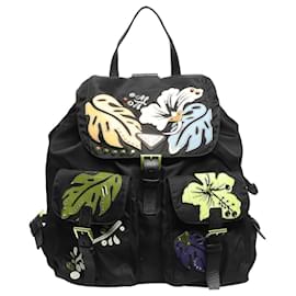 Prada-Prada Black PRADA Backpack Nylon Black Auth 110536 - size-Other