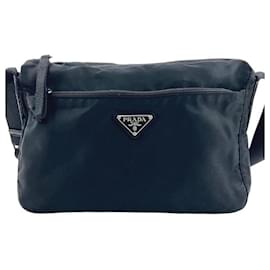 Prada-Prada Sport Black Nylon Logo Shoulder Crossbody Bag-Black