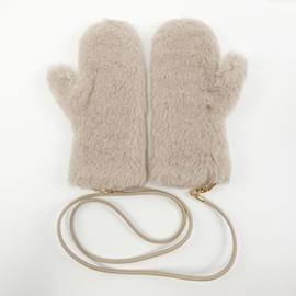 Max Mara-Max Mara Beige Warm Gloves-Beige