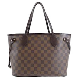 Louis Vuitton-Bolsa Louis Vuitton Damier Neverfull PM-Damier ebene