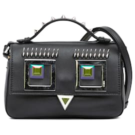 Fendi-Sac à main Fendi Black Micro Hypnoteyes Double Baguette-Autre