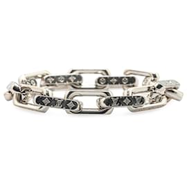 Louis Vuitton-Louis Vuitton Silver Silver Monogram Chain Link Bracelet-Silvery