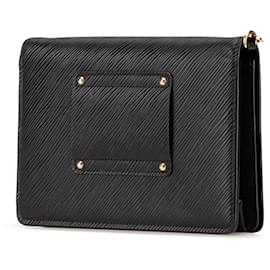 Louis Vuitton-Louis Vuitton Black Epi Twist Belt Chain Wallet-Black