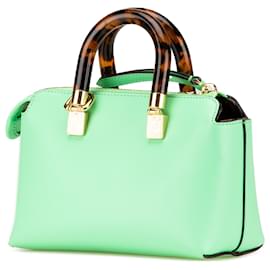 Fendi-Fendi Mini Sac À Main En Cuir Vert By The Way Roma-Autre,Vert