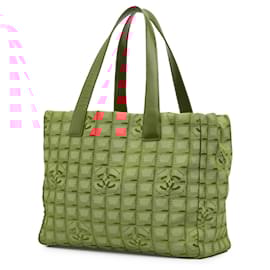 Chanel-Chanel Red New Travel Line Nylon Tote-Red