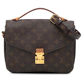 Louis Vuitton-Louis Vuitton Brown Monogram Pochette Metis-Brown