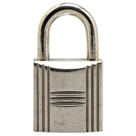 Hermès-Hermès Silver Palladium Plated Cadena Lock and Key-Silvery