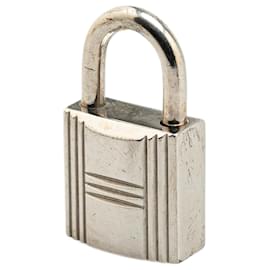 Hermès-Hermès Silver Palladium Plated Cadena Lock and Key-Silvery