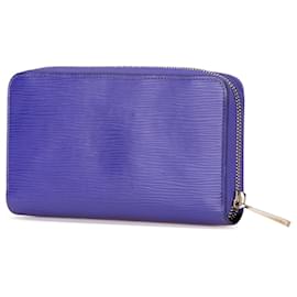 Louis Vuitton-Louis Vuitton Purple Epi Zippy Long Wallet-Purple