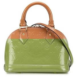 Louis Vuitton-Louis Vuitton Brown Monogram Vernis Alma BB-Brown,Camel