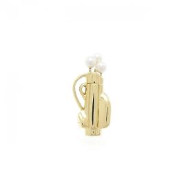 Mikimoto Akoya-Perlenbrosche Gelb