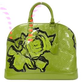 Louis Vuitton-Louis Vuitton Vernis Monogram Rose Alma MM Handbag-Orange,Monogram
