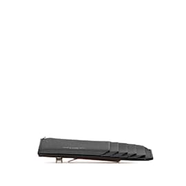 Saint Laurent-Saint Laurent Black Leather Coin Purse-Black