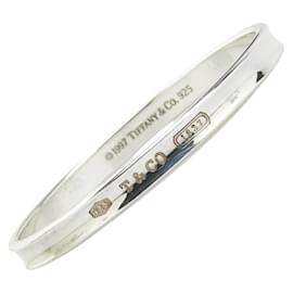 Tiffany & Co-Tiffany 1837 Pulseira Estreita em Prata 925-Outro