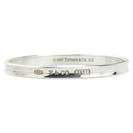 Tiffany & Co-Tiffany 1837 Pulseira Estreita em Prata 925-Outro
