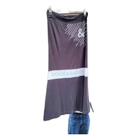Dolce & Gabbana-Long skirt Dolce & Gabbana-Black,White